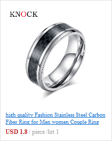 Moda KNOCK Titanio Acciaio Oro Rosa Anti-allergia Liscio Semplice Matrimonio Coppie Anelli Bigiotteria per Uomo o Donna Regalo_voghion.com