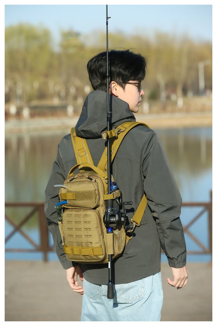 Sac à leurres tactique camouflage extensible MOLLE, multifonctionnel, pour camping, randonnée, vêtements de travail, petit sac à dos_voghion.com