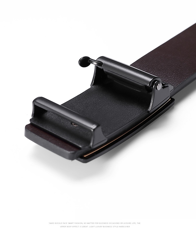 HOT Automatic Alloy Buckle High Quality Fashion Business Cow Genuine Leather Belt for Men_voghion.com