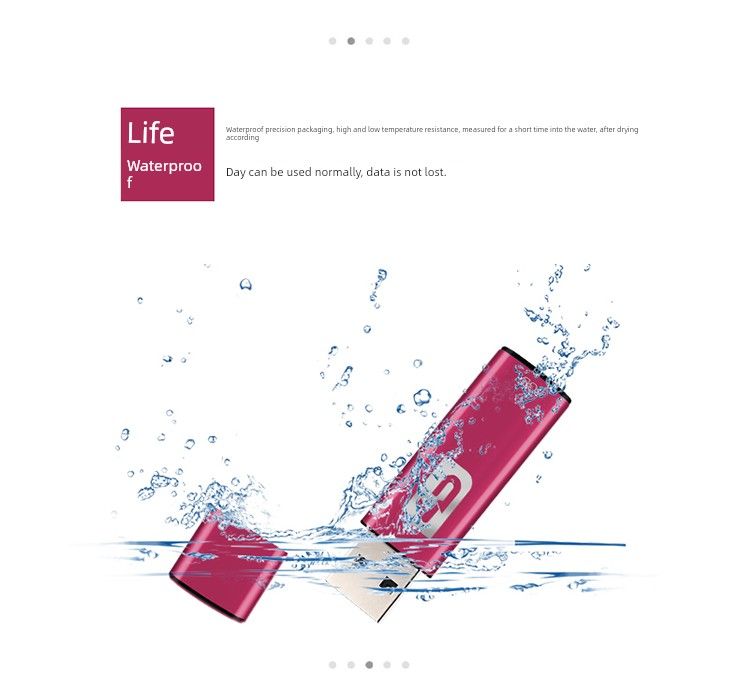 LD C07 8gb Waterproof Movable Business Portable USB Flash Drive_voghion.com