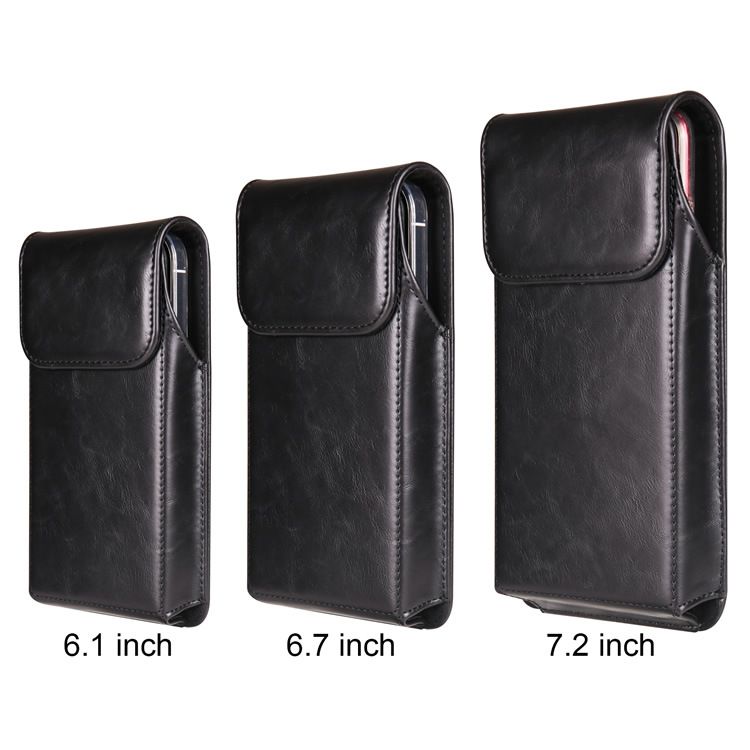 Borsa per cellulare, design minimalista, marsupio per cellulare, fibbia magnetica verticale, cinturino in vita, custodia in pelle, da uomo_voghion.com
