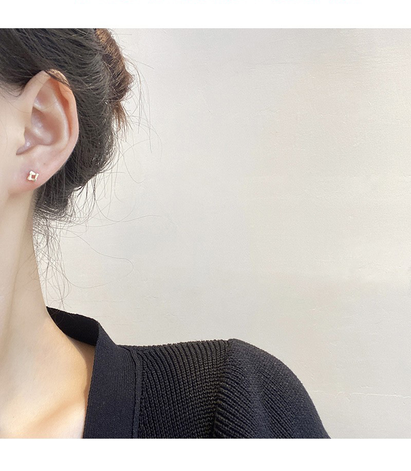 VENUS Sterling Sier Geometrische Driehoek Windmolen Oorbellen Vrouwen Eenvoudige Mode Bruiloft Sieraden Gif_voghion.com