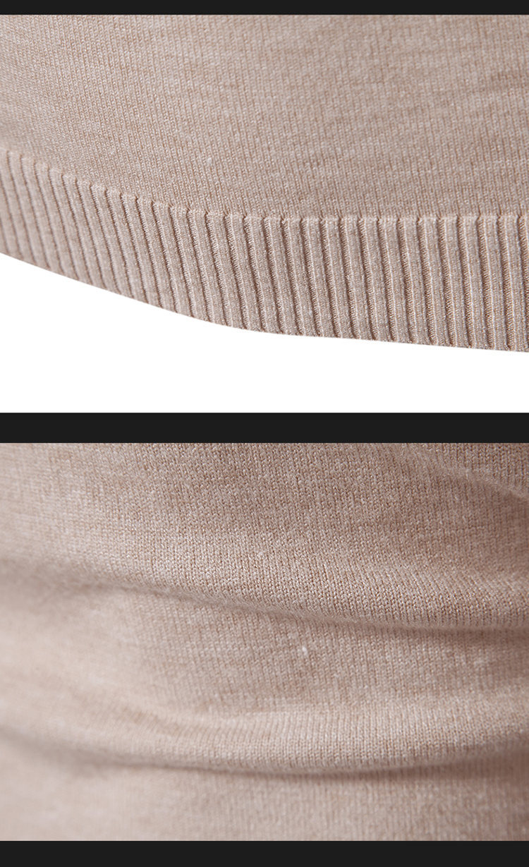 Außenhandel 2023 Herbst und Winter neue Herren einfacher einfarbiger Pullover Mode Herren lässiger Rollkragenpullover mit Bodenbildung_voghion.com