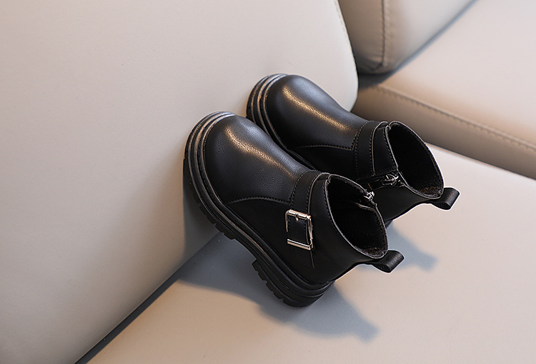 Barnskor Modestövlar för pojkar, flickor med mjuk sula, enkelstövelspänne_voghion.com