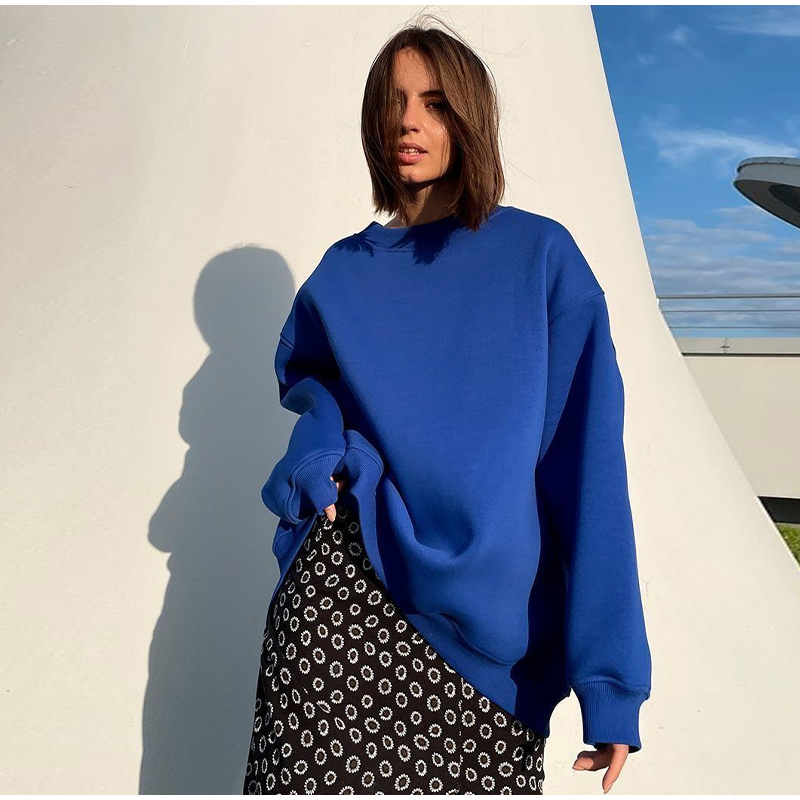 Felpa oversize Y2K solida moda donna 2023 felpe con cappuccio Hip Hop autunno pullover da skateboard vintage femminile High Street_voghion.com