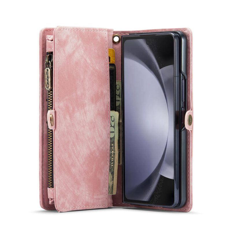 Applicable to New Samsung Z Folder 6 Phone Case Folding Zfolder 5 Mobile Phone Leather Case Multifunctional Card Wallet_voghion.com