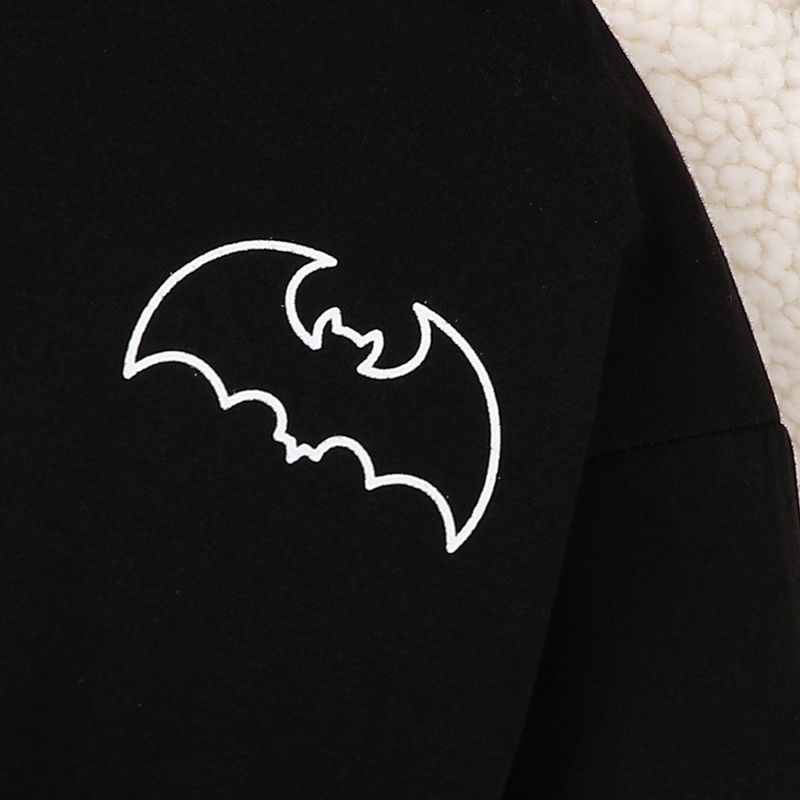 Herfst Halloween Nieuwe Baby- en Kinderkleding 2024 Leuke Vleermuis Bedrukte Hoodie Set_voghion.com