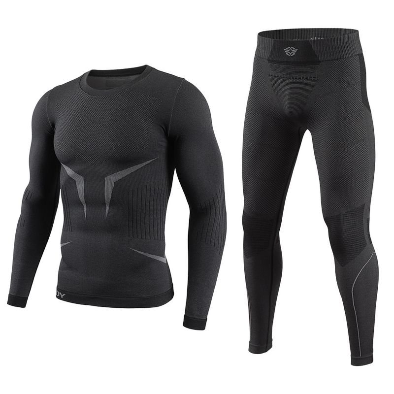 Kayak Hızlı Kuruyan Açık Hava Sporları Fonksiyonlu İç Giyim Erkek Takım Elbise Yürüyüş Heattech Nem Emici Nefes Alabilir Sıkılaştırıcı_voghion.com