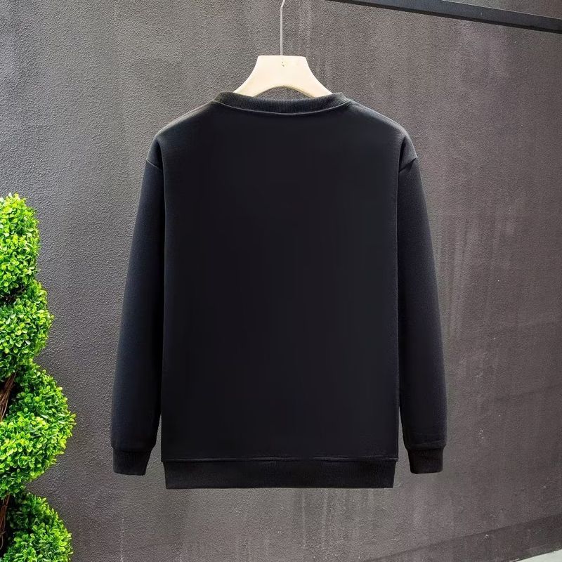 Ropa para hombre Sudadera de cuello redondo Sudadera holgada para hombre con estampado de sonrisas Sense, estilo retro de Instagram, marca de moda para primavera y otoño_voghion.com