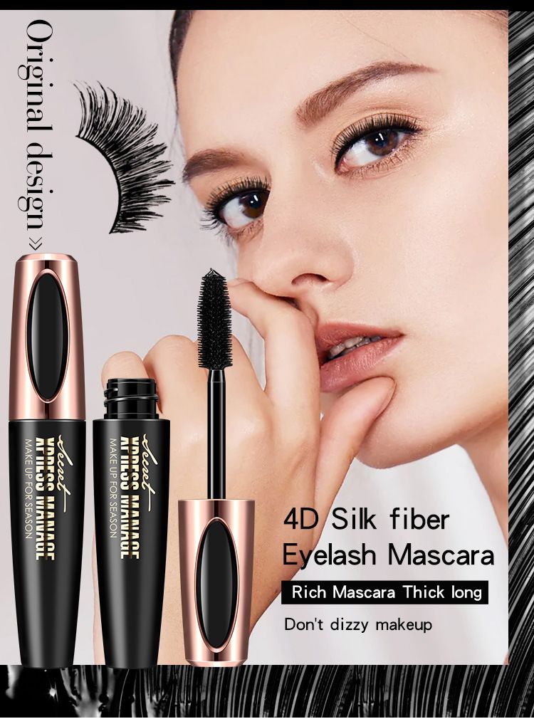 A máscara de cílios 4D Volumizing é à prova d'água, não borra, dá volume e alonga_voghion.com