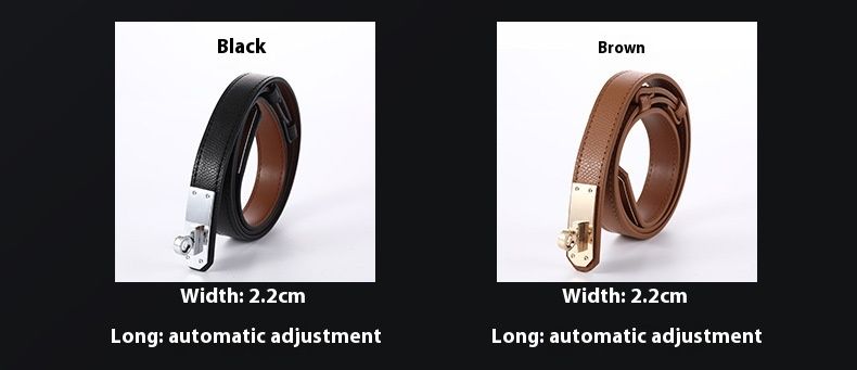 Neuer Gürtel, vielseitiger doppelseitiger Ledergürtel für Damen, verstellbare Schnalle, originales, zum Rock passendes Leder-Taillensiegel, Jeansgürtel_voghion.com