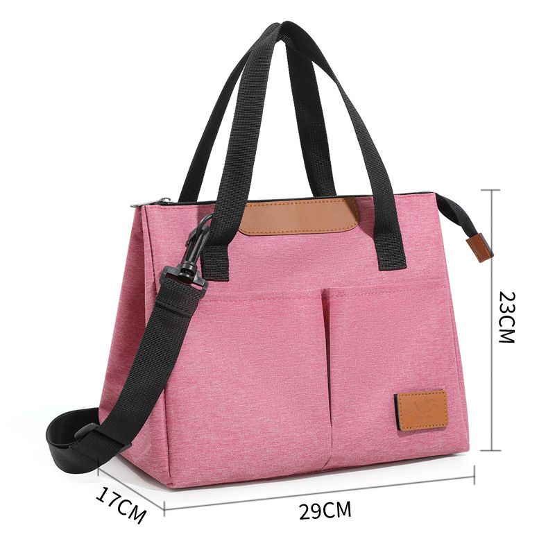 Borsa termica triangolare alla moda, borsa da viaggio a tracolla, grande capacità, borsa porta pranzo, borsa termica bento_voghion.com
