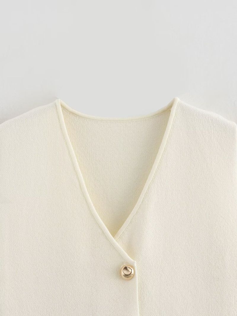 Women's Clothing Knitted Vest Fashion Casual New Women's Tops_voghion.com