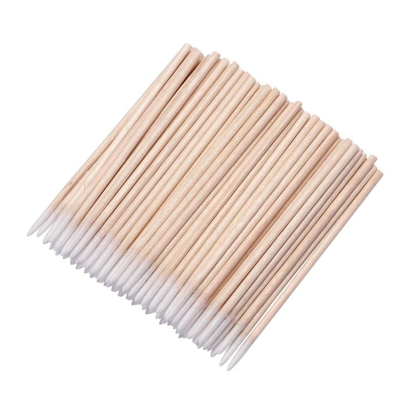 100/300/500/1000 Stück 50/100er-Set Wattestäbchen für präzises Make-up, Augenbrauen- und Wimpernkunst – Einweg, Beauty Essentials_voghion.com