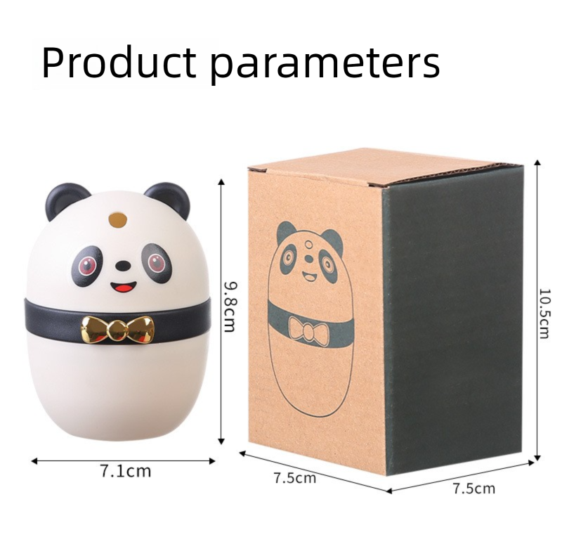 Automatischer Pop-up-Halter, hochästhetischer Heimgebrauch, personalisierte kreative süße Tube Barrel Jar Panda Zahnstocherbox_voghion.com