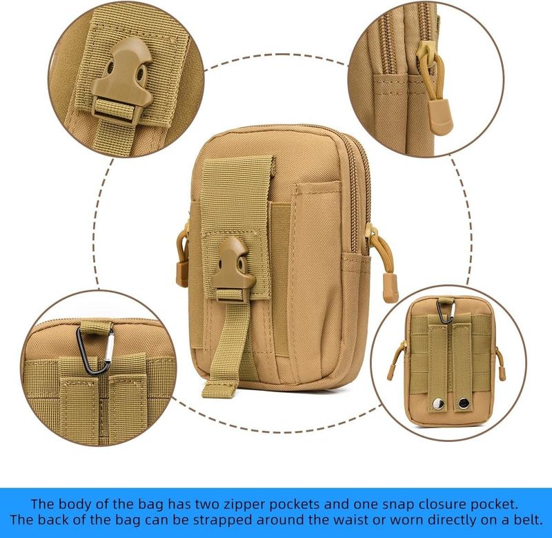 Marsupio tattico mimetico multifunzionale per attività all'aperto, borsa da corsa, borsa impermeabile per cellulare da uomo, marsupio da campeggio e ciclismo_voghion.com