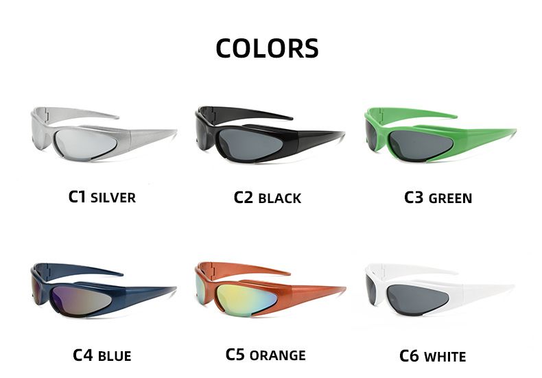 Fashion New Sports Sunglasses Y2K Outdoor Cycling Glasses Personalized Sunscreen Sunglasses_voghion.com