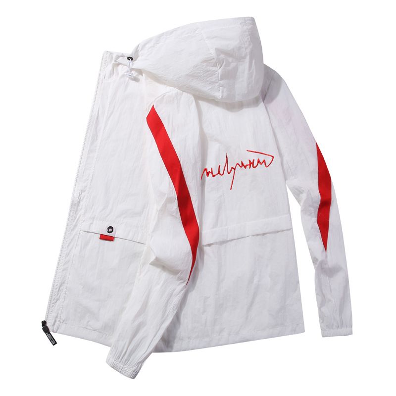 Oniwwertraff Qualitéit Summer Dënn Sonneschutzkleeder Fir Männer Trendy Faarfblock Casual Jackett, Outdoor Atmungsaktiv Sporthemd,_voghion.com