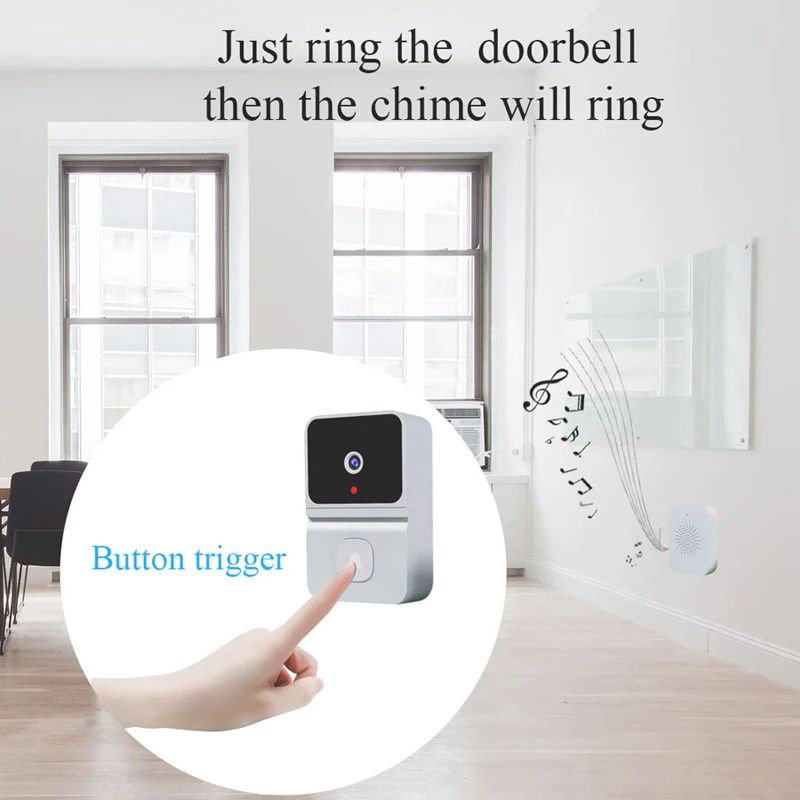 Tuya WiFi Video Wireless HD Camera 480P Home Security Protection Two Way Intercom Night Vision Smart Doorbell_voghion.com