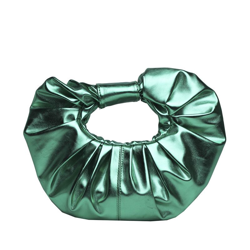 Borsa a tracolla da donna versatile alla moda, con manico rotondo plissettato testurizzato di alta qualità, nuova primavera 2025_voghion.com