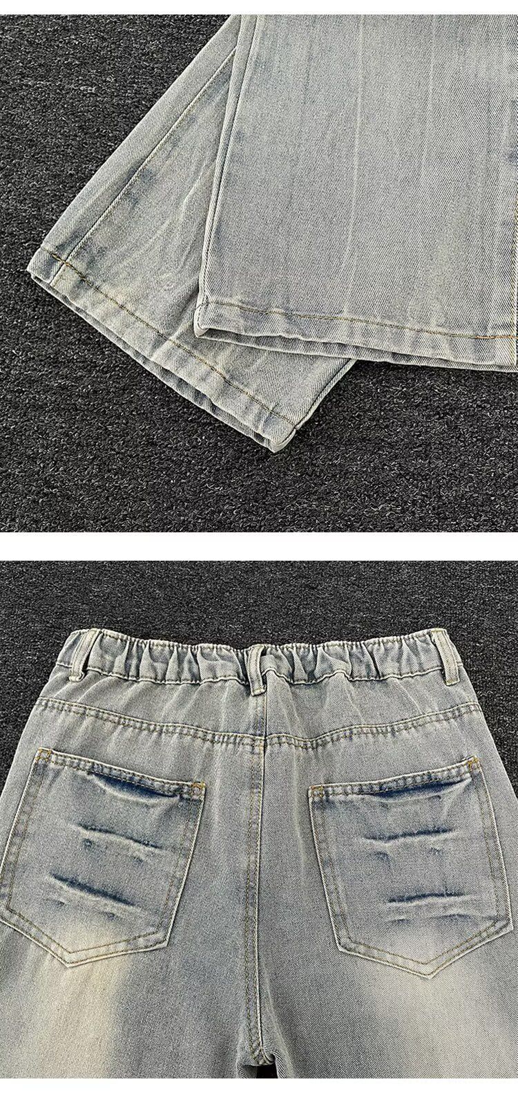 Herenkleding Jeans voor mannen en vrouwen, Uitlopende Cleanfit, Niche Amerikaanse Rechte Broeken_voghion.com
