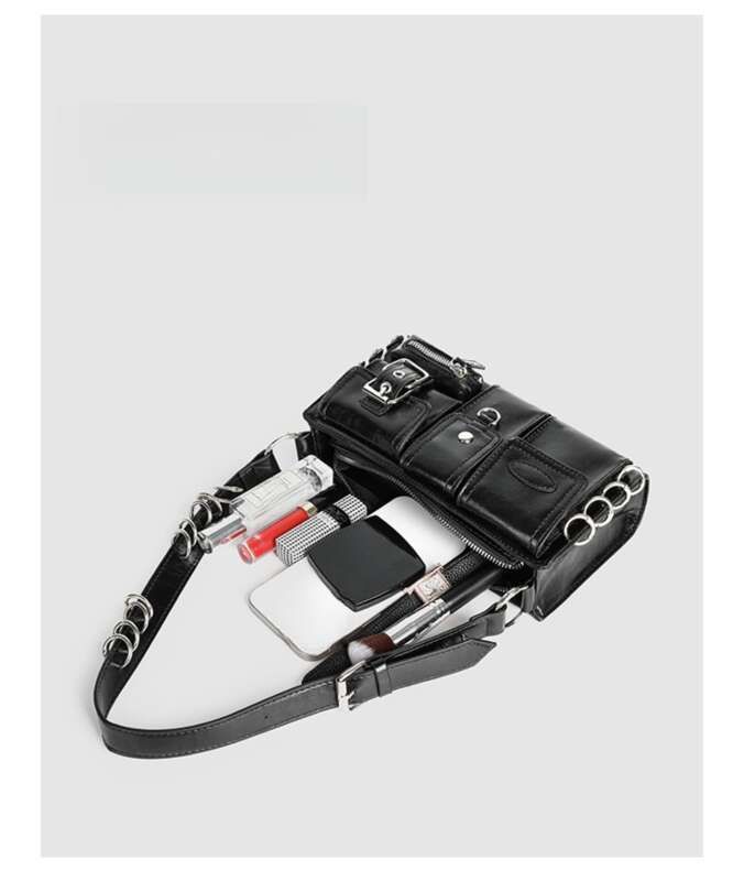 Nischendesign Dunkel Süß Cool Würzig 2025 Neue Mode Vielseitig Multi-Pocket Biker Personalisiert_voghion.com