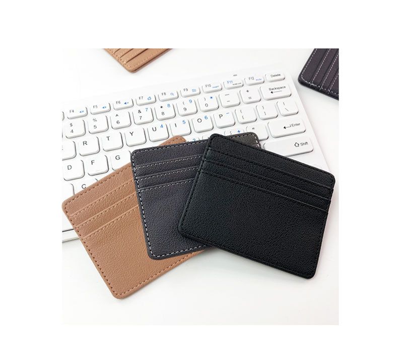 Card Holder Purse Wallets Leather Multi-card Ultra-thin Card Bag Rfid Anti-theft Degaussing Pu Card Bag Nfc Shielded Leather Card Sleeve_voghion.com
