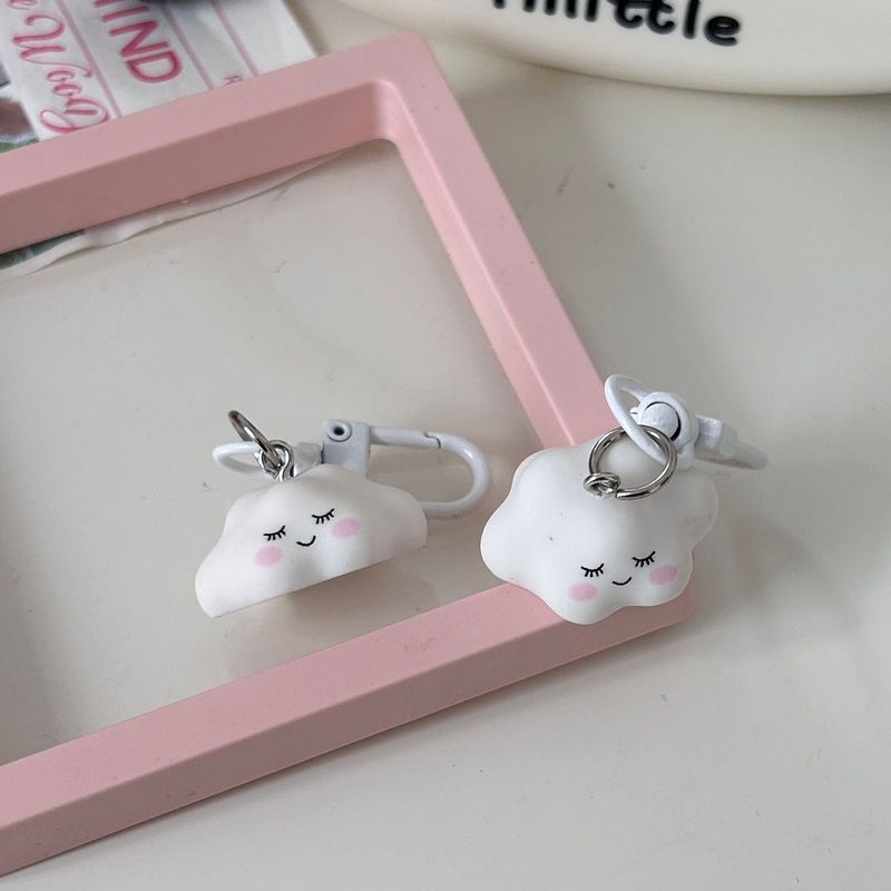 Neue süße weiche dreidimensionale Wolke Schlüsselanhänger Spaß Cartoon Tasche Anhänger Paar Bestie Geschenk Zubehör_voghion.com