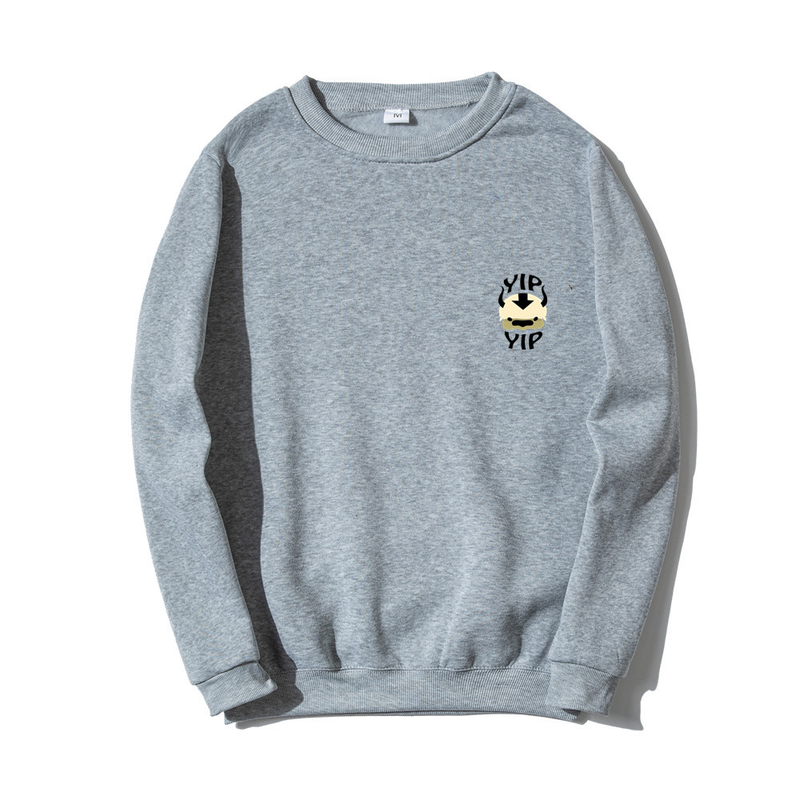 Nouveau sweat polaire lâche vêtements de rue haut automne col rond pull à capuche pull pour hommes_voghion.com