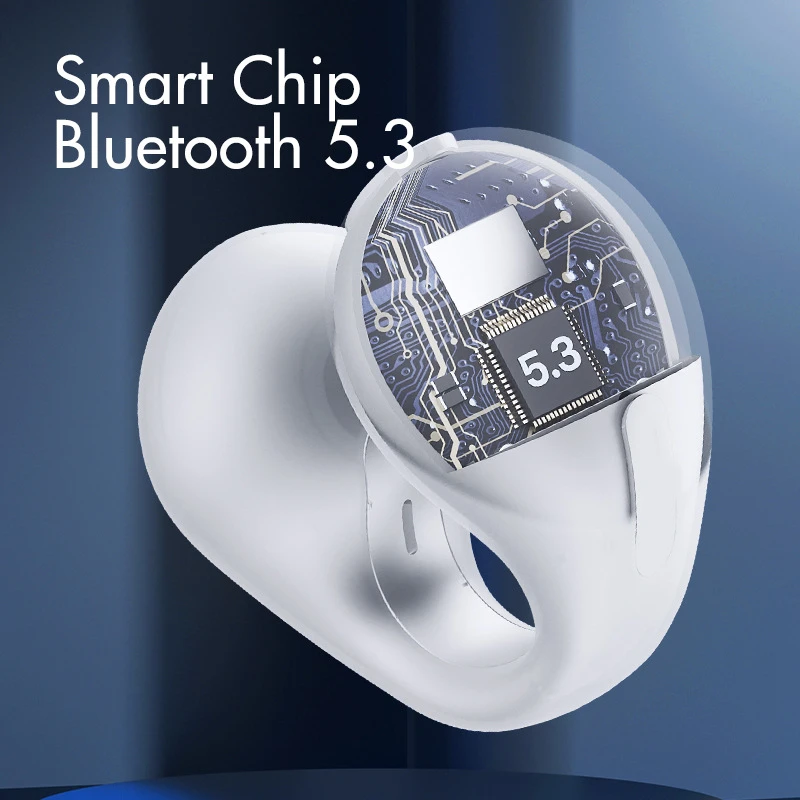 Bežične Bluetooth slušalice s štipaljkom za uši koje se ne umeću u uho, digitalni zaslon, bezbolno nošenje, ultra dugotrajne sportske slušalice_voghion.com