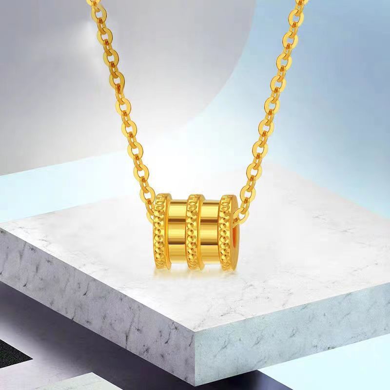 Small Man waist necklace female net red clavicle chain car flower pendant Korean personality simple temperament jewelry wholesale supply_voghion.com