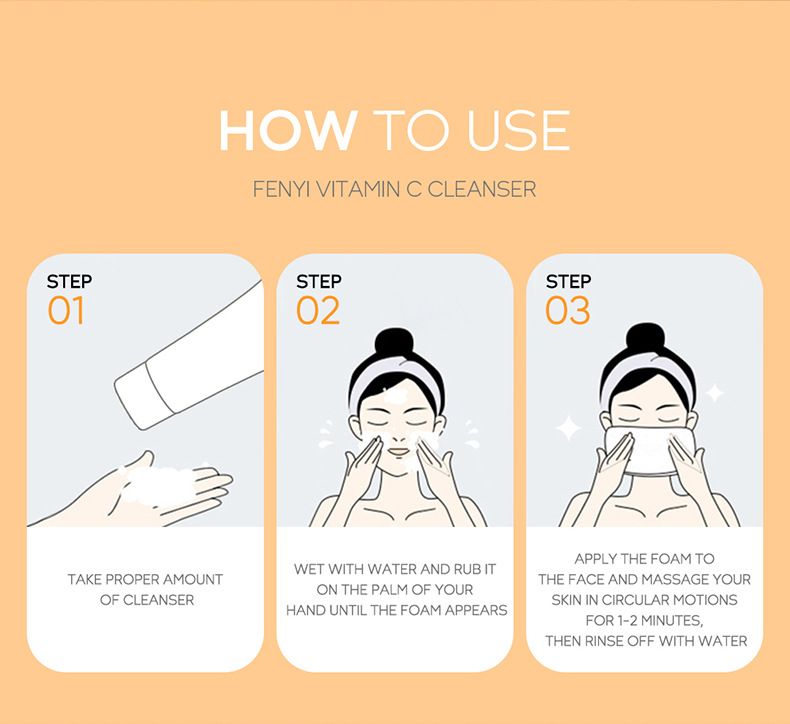 Fenyi Fenyi Detergente Viso alla Vitamina C 50g Deterge i Pori Detergente Idratante_voghion.com