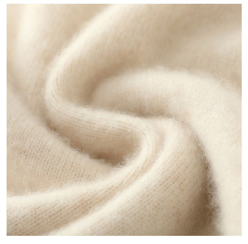 Herrenbekleidung Herrenpullover aus 100 % Wolle, weicher und atmungsaktiver Strickpullover, Rundhals- und Stehkragenoptionen, warme Freizeitkleidung für den Winter, klassische Volltonfarben_voghion.com