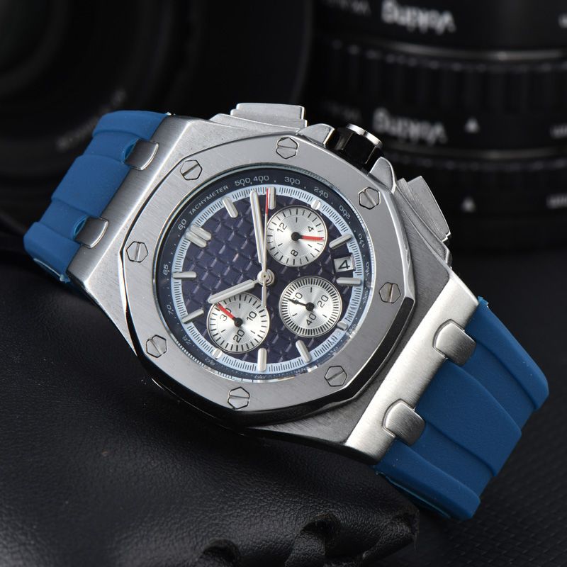 Armbanduhren für Männer 2025 Neue Herrenuhren Alle Zifferblätter funktionieren automatisch Maschinenuhr Hochwertige Top-Luxusmarkenuhr Herrenmode Gummiarmband_voghion.com