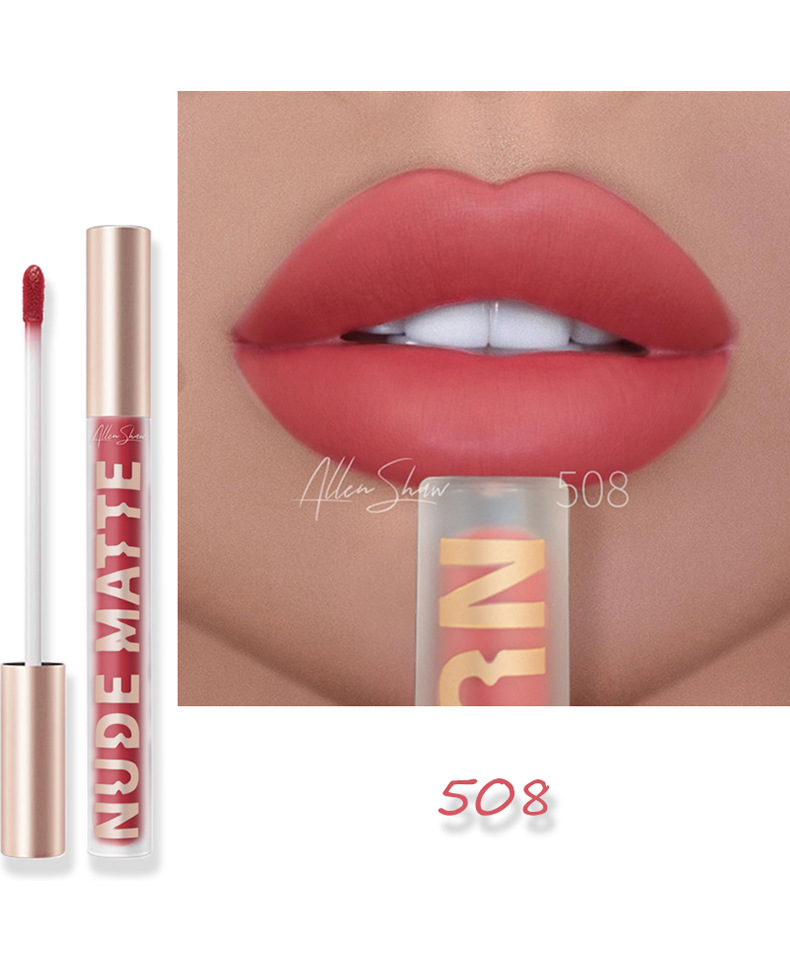 Maquillage 8 couleurs mat rouge à lèvres imperméable longue durée rouge à lèvres Sexy rouge rose Veet Nude rouges à lèvres maquillage s_voghion.com