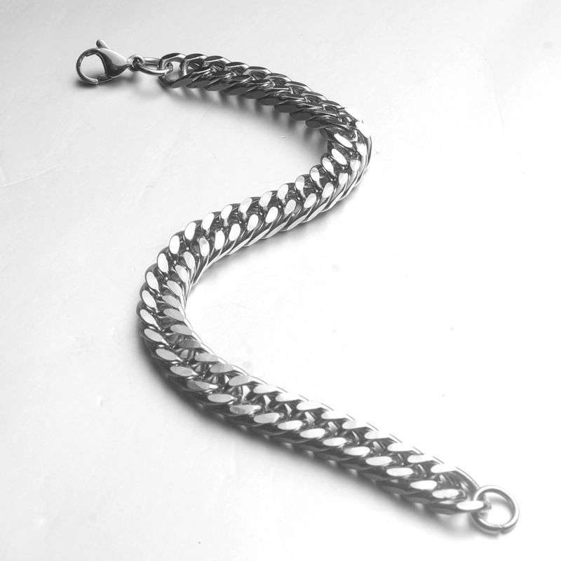 Anello da uomo in acciaio al titanio, autodifesa hip hop, gioiello con personalità, bracciale da uomo con osso di drago cubano alla moda_voghion.com