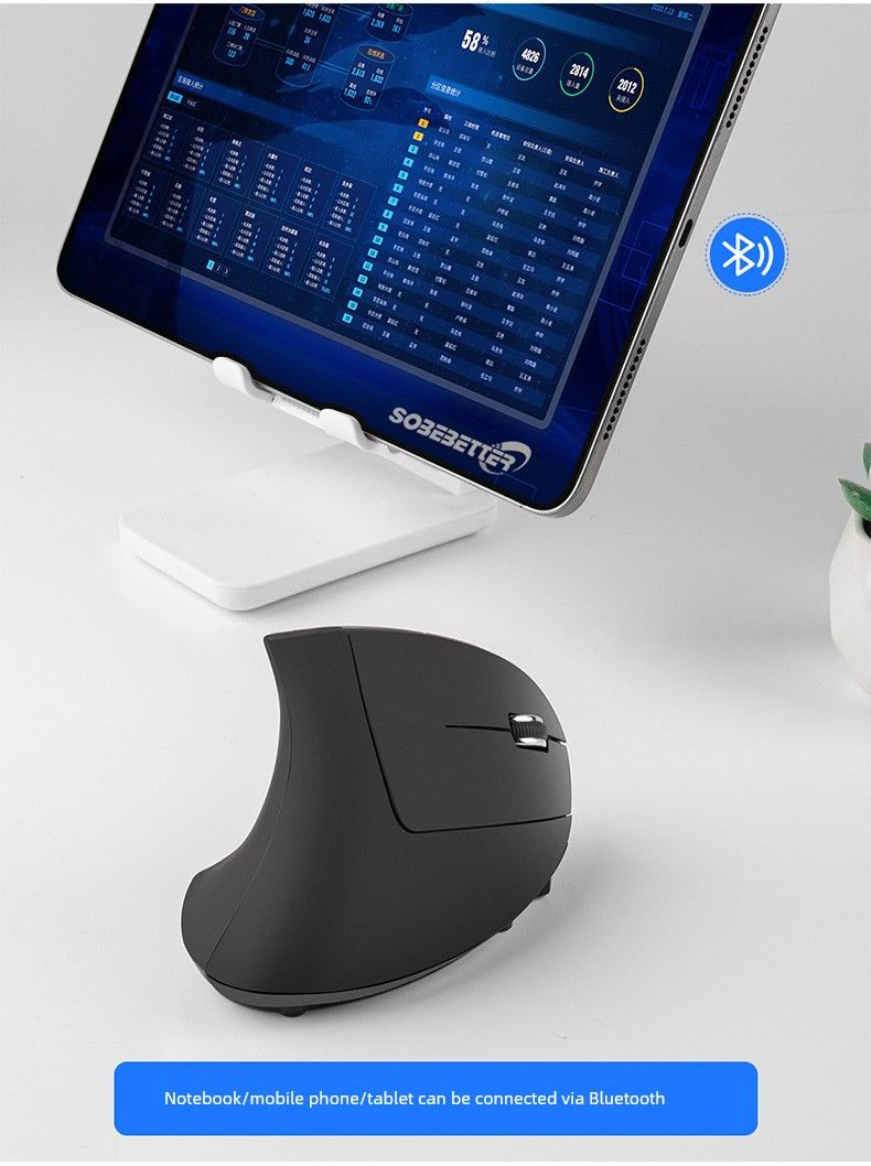 Bluetooth Dual-Mode Ergonômico Empresarial Vertical Sem Fio_voghion.com