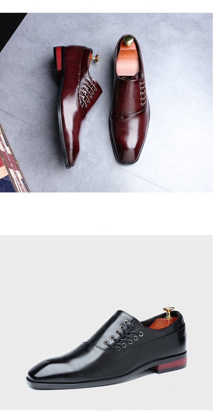 Herren Business Kleid Lederschuhe Englisch spitze Derby Schuhe lässig Schnürschuhe Herrenschuhe_voghion.com