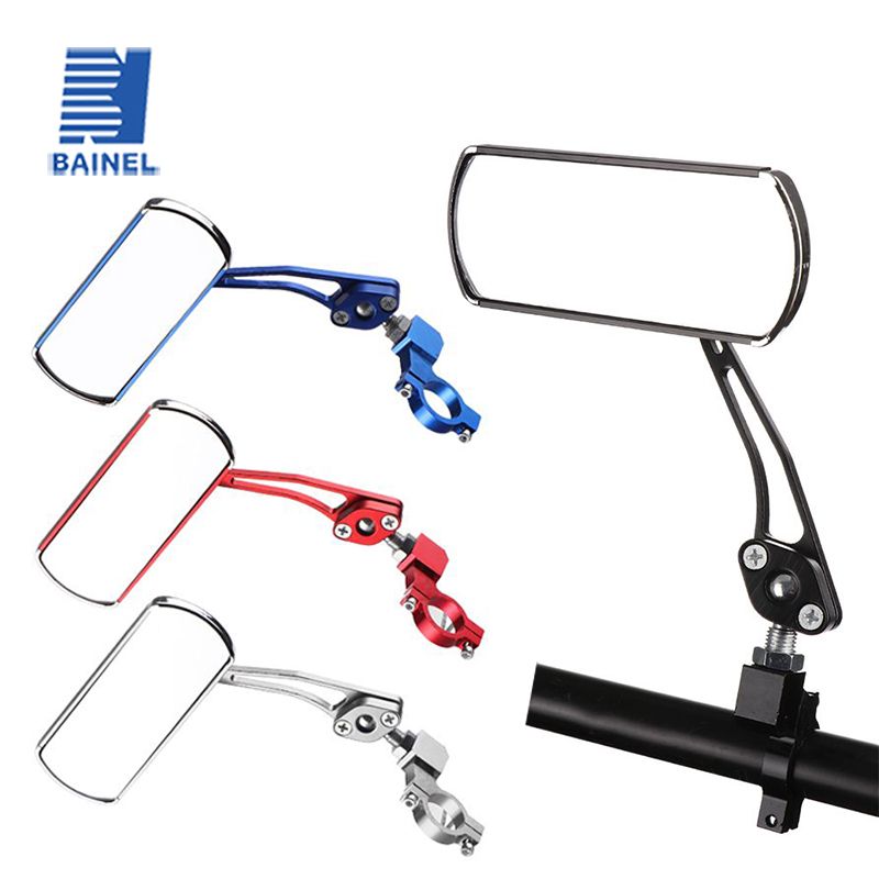 1 Piar Bike Rear View Mirrors Adjustable Clear Wide Range Back Sight Rearview Reflector 360 Degree Rotating Aluminum_voghion.com