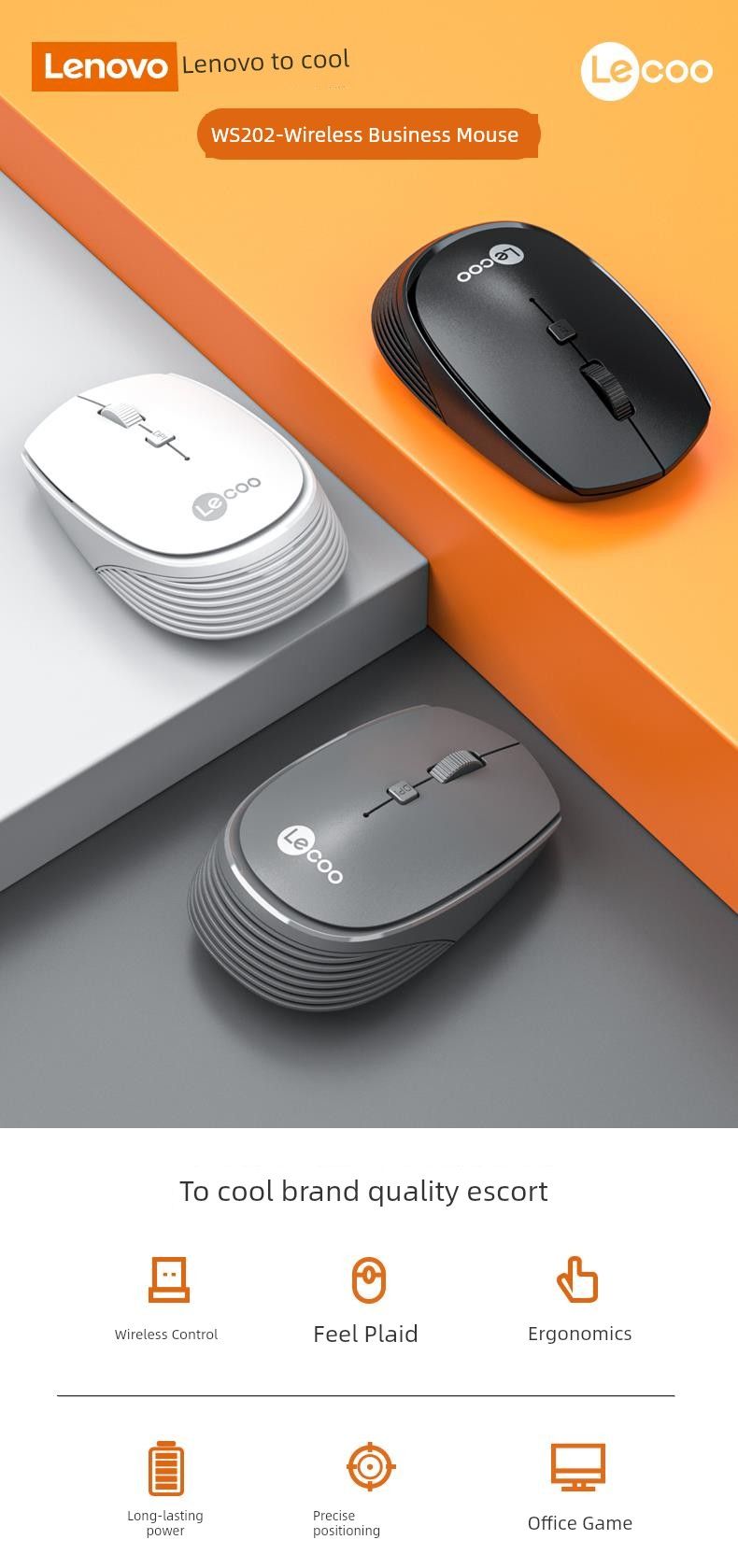 Laiku Small Business Portable Photoelectric Wireless Mouse_voghion.com