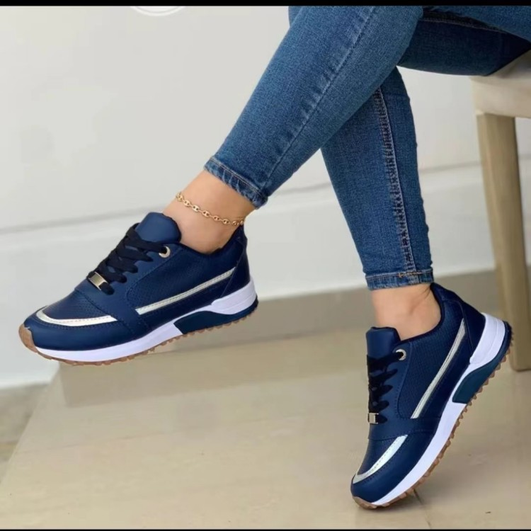 43 Size In Spring And Autumn 2025, New Large Soft Sole Color Blocking Casual Sports Shoes For Women_voghion.com