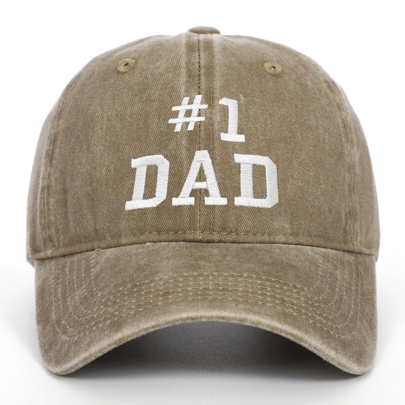 Unisex DAD alfabesi işlemeli şapka karikatür retro eski yumuşak üstlü yıkanmış beyzbol şapkası_voghion.com
