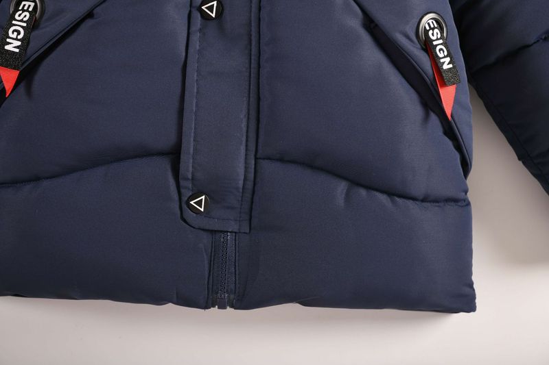 European And American New Winter Boys' Cotton Coats For Children's Middle And Large Children With Hoods, Plush And Thickened Warm Cotton Coats_voghion.com