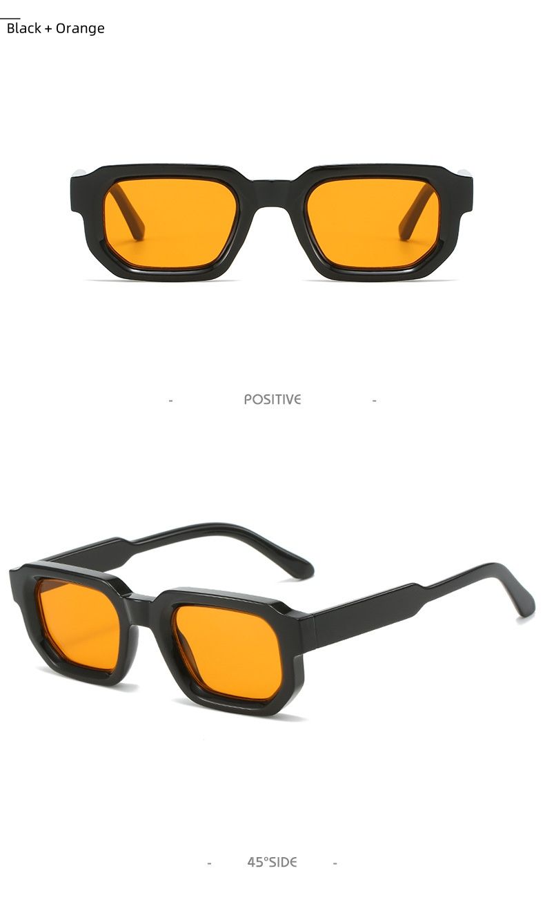 Moda Nuova Moda Blu Occhiali da sole quadrati per donne e uomini Retro Designer Lenti trasparenti Occhiali da sole Occhiali da vista UV400 all'ingrosso_voghion.com