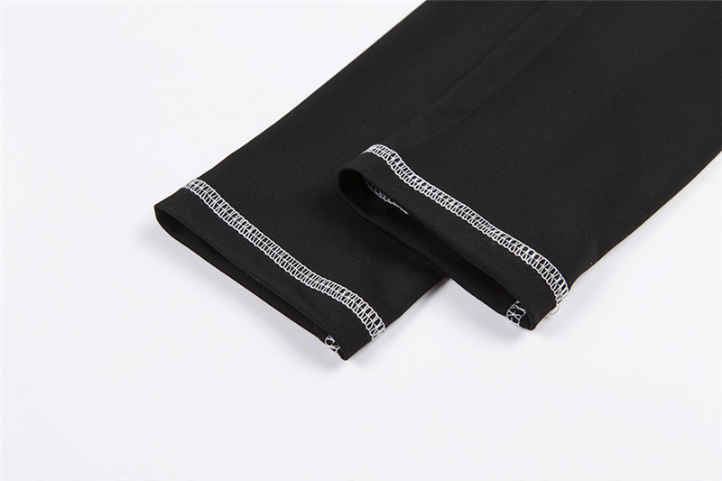 2024 frühjahr Neue frauen Gedruckt Mesh Perspektive Slim Fit Lange ärmeln Casual Set_voghion.com
