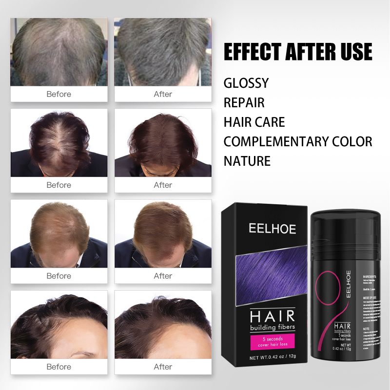 Cheratina Fibre per capelli Ispessimento Spray Crescita dei capelli Polvere Ricrescita Parrucca Per Donna Uomo Fibre per la costruzione dei capelli Perdita Produc_voghion.com