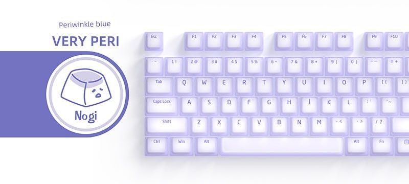 Tastiera meccanica comoda con tasti in silicone morbido stile lupo, originale, ad alta velocità, Herji Nogi Pudding Jelly_voghion.com
