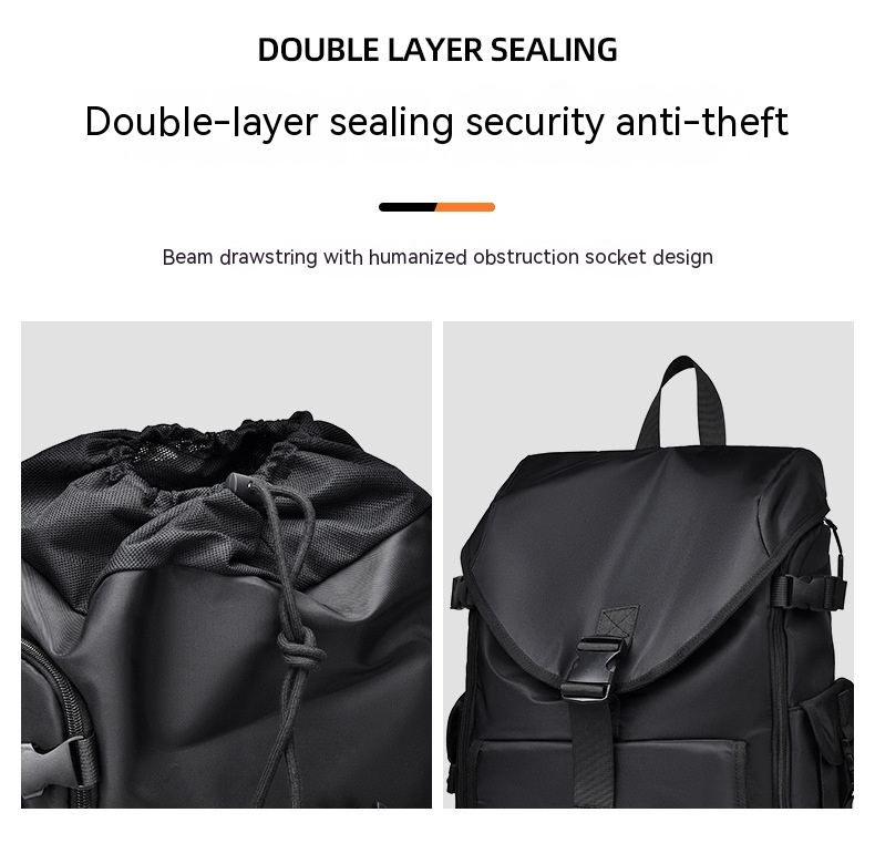 New Casual Backpack for Men, Simple and Large Capacity Backpack, Anti-theft and Pressure Resistant Backpack for Men's Travel Backpack_voghion.com