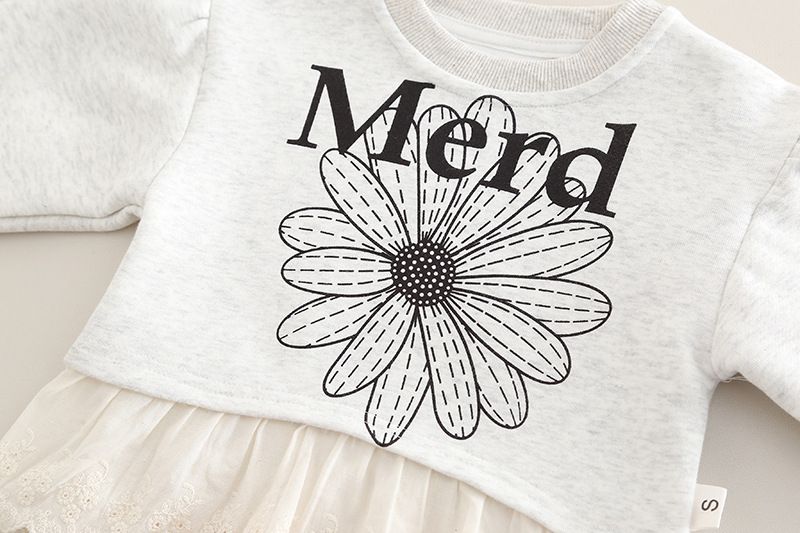 Kinderkleidung für Mädchen, Frühlings- und Herbstanzug, neue Frühlingskleidung für Kinder, Cartoon-Buchstabenrock, Pullover, gerade Hose, zweiteiliger Anzug_voghion.com