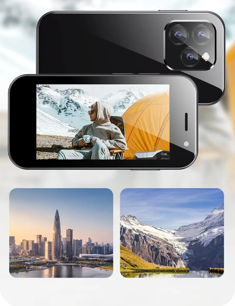 XS14 PRO mininutitelefon LTE 4G 2600 mAh 3,0 tolli ekraan Android 9.0 WIFI näotuvastus OTG FM väike mobiiltelefon_voghion.com